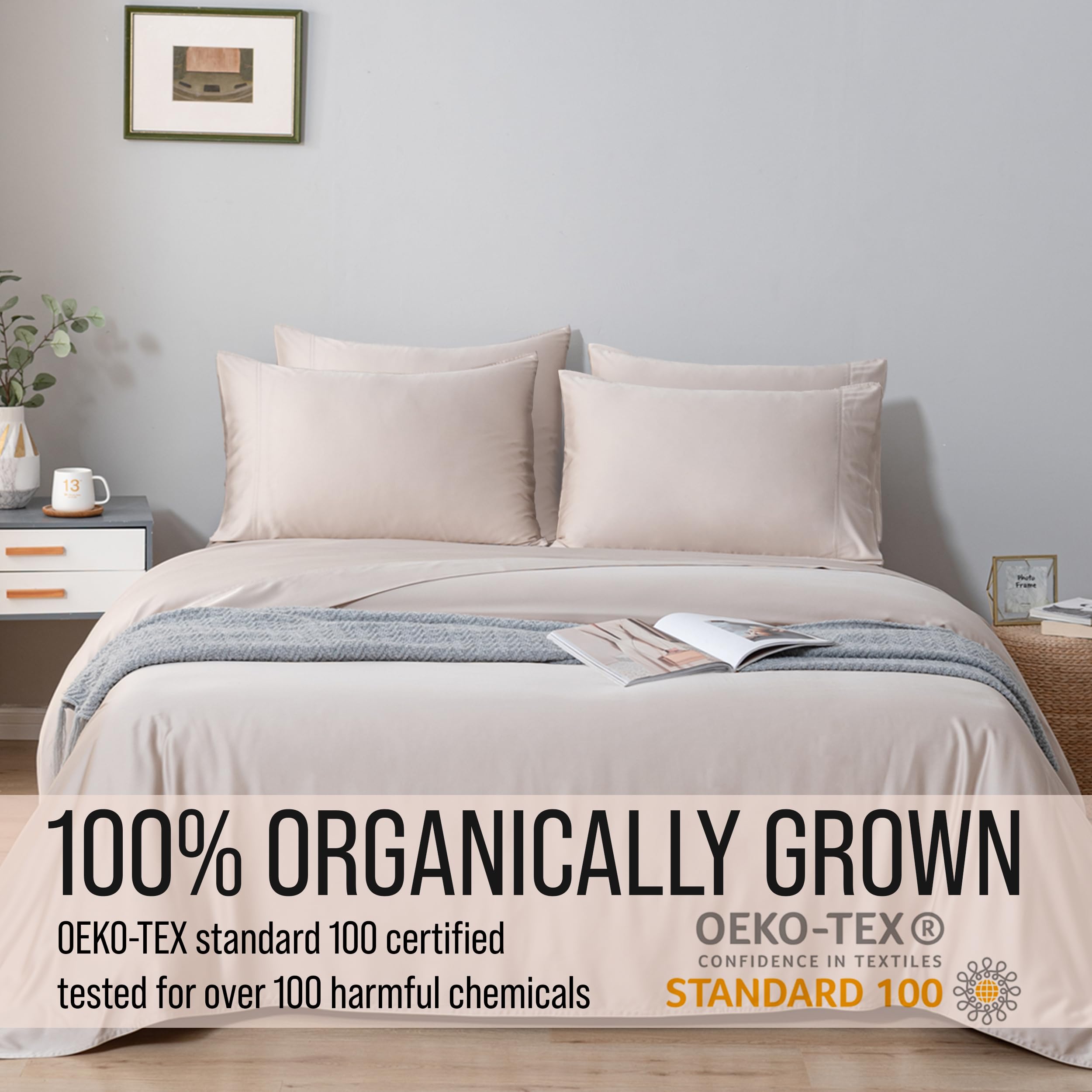 BC Bella Coterie bamboo sheets cooling fabric helps hot sleepers rest.