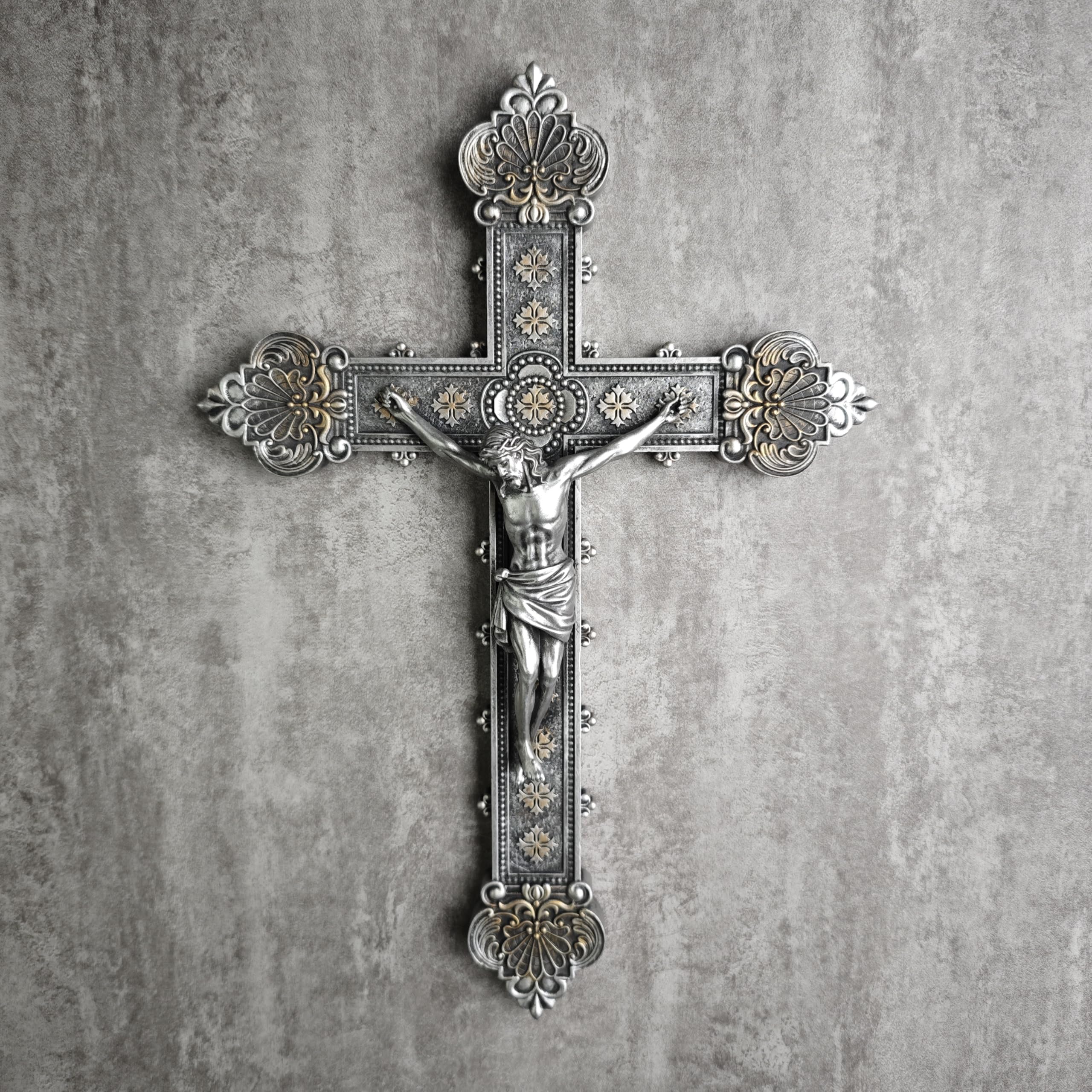 BC BUILDCLASSIC wall cross detail, Renaissance ornament highlighting fine craftsmanship.