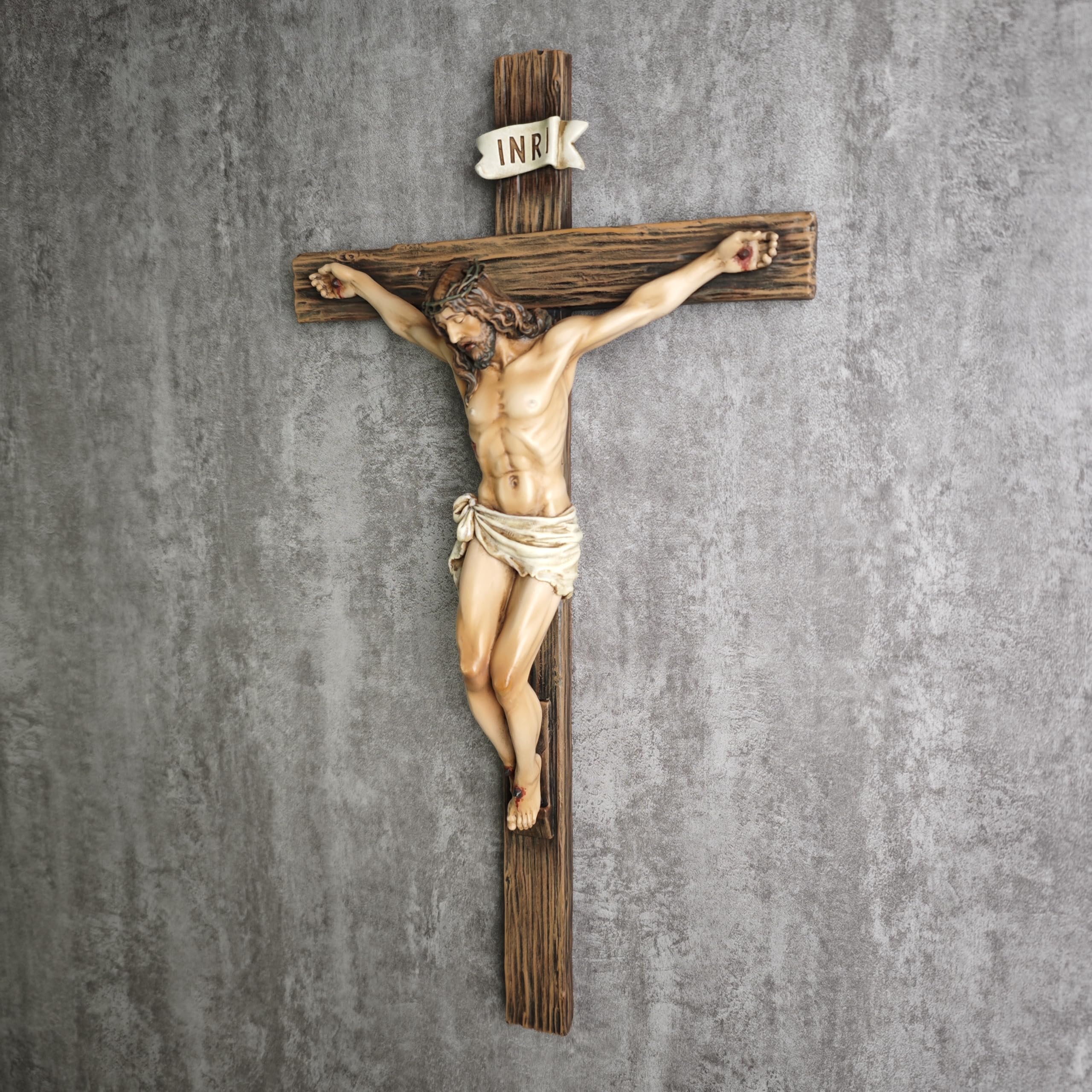 BC Buildclassic crucifix 14-inch size perfect for study or shelf.