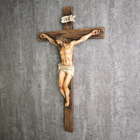 BC Buildclassic crucifix 14-inch size perfect for study or shelf.