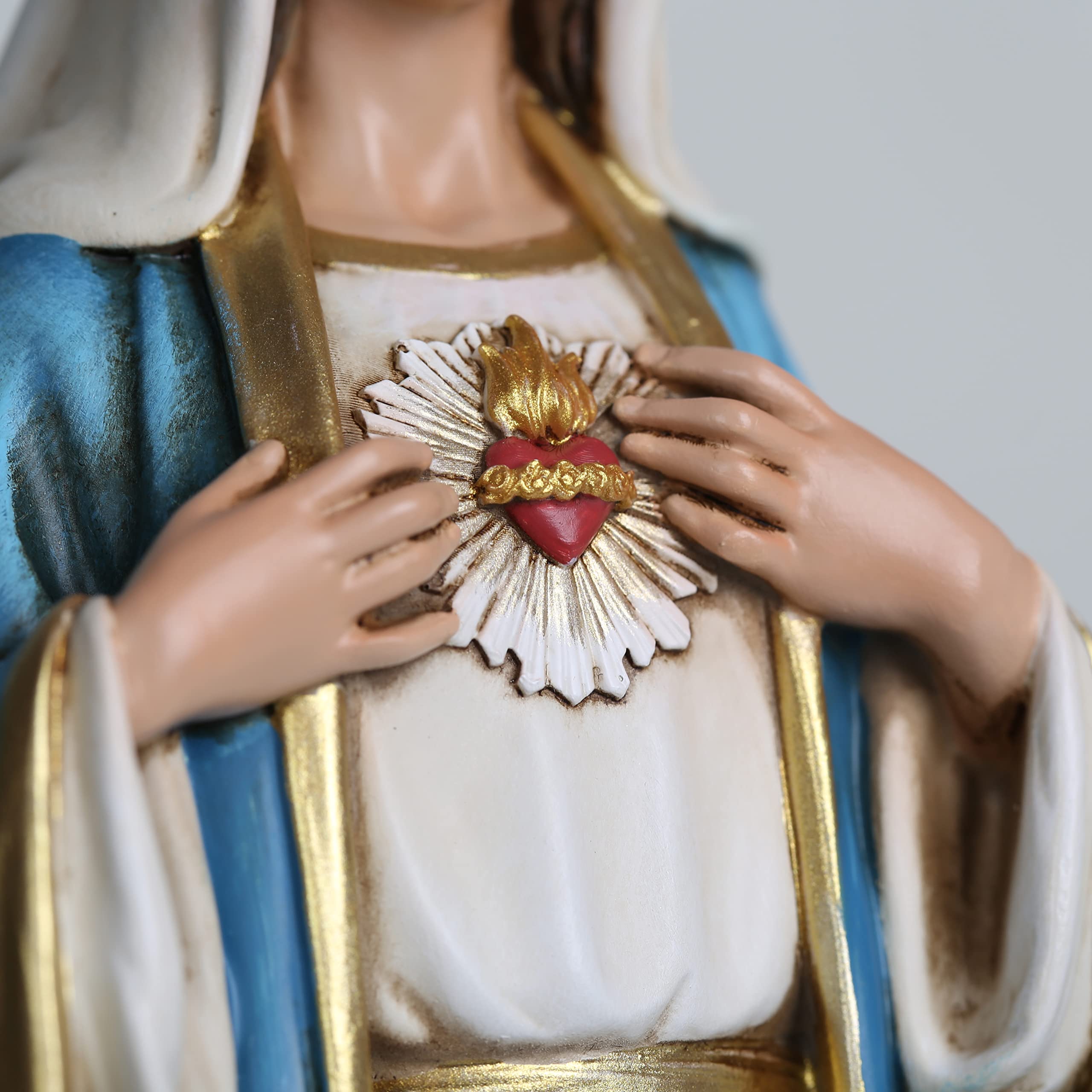 BC Buildclassic hand-painted Renaissance Mary statue enhances home sacred decor.