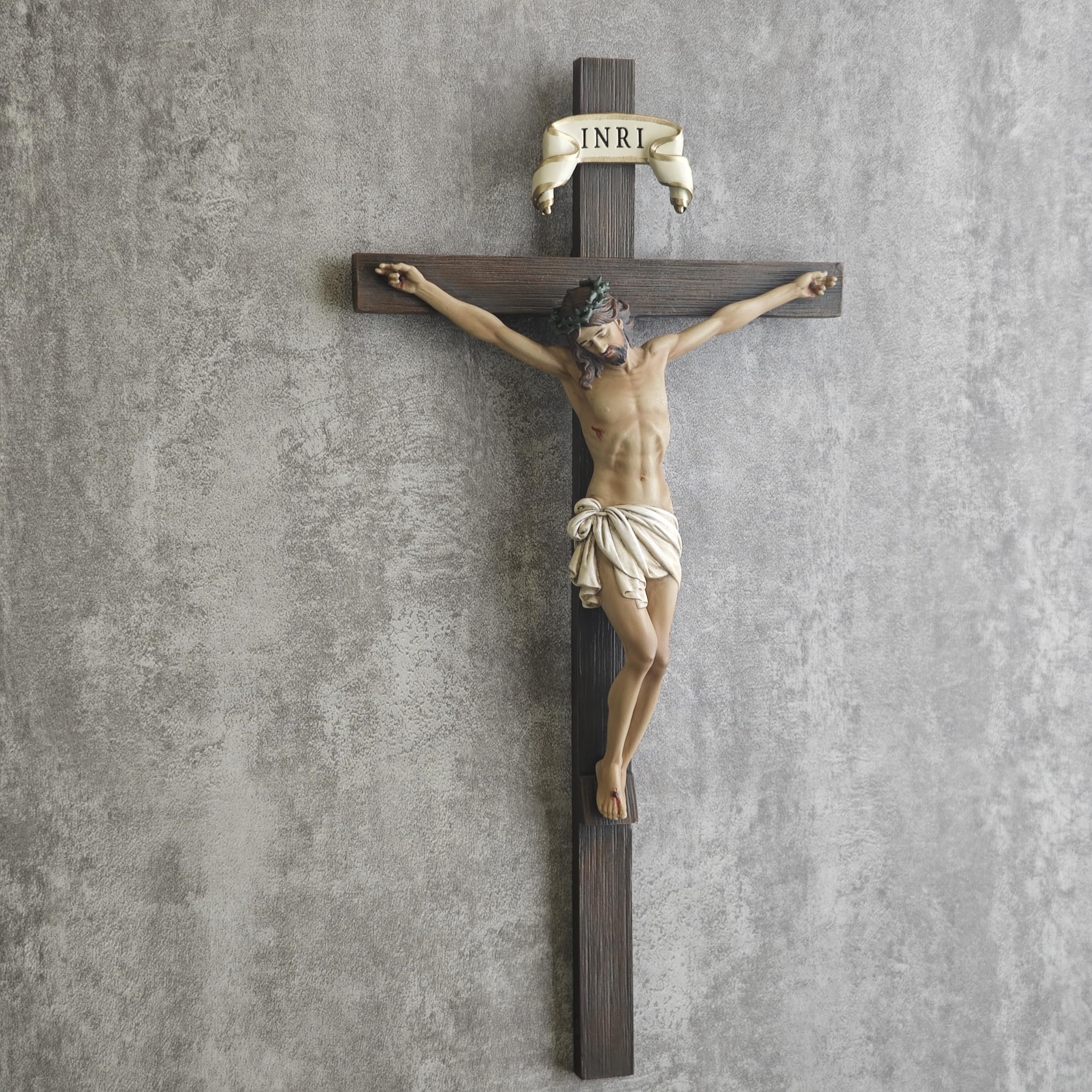 BC Buildclassic ready-to-hang wall cross, 10 inches tall for quick setup in living spaces today.