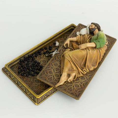 BC BuildClassic 8.8-inch St. Joseph statue on a sturdy display base.