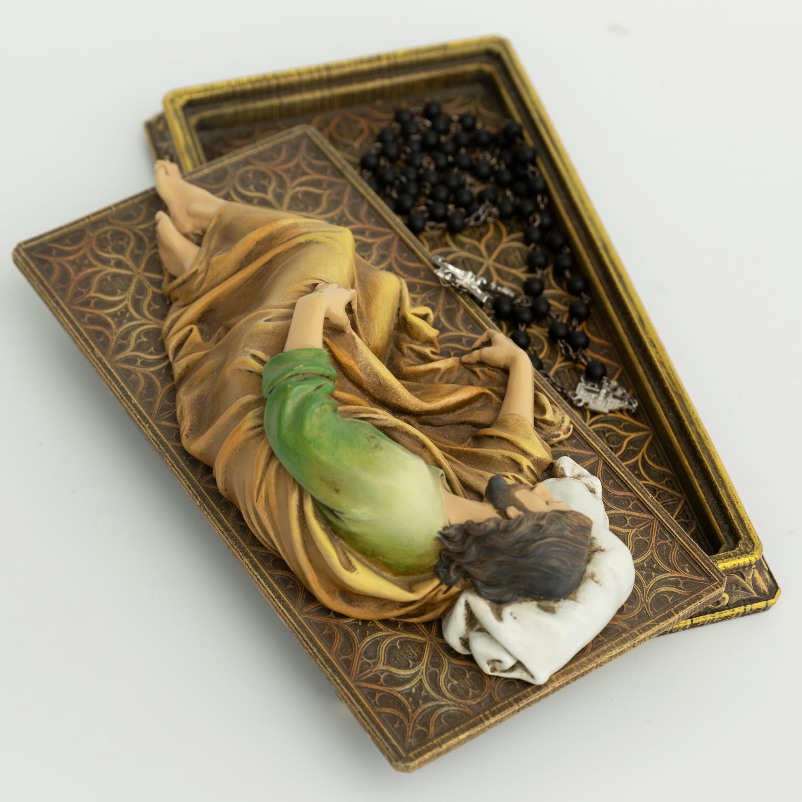 BC BuildClassic gift-ready St. Joseph statue with rosary included forSacraments.
