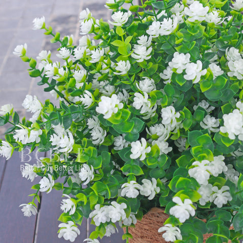 BCBLF realistic outdoor flowers with natural tones for garden or balcony decor