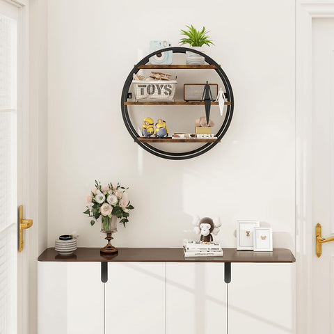 BCOZLUX bedroom display shelf for photos and keepsakes.