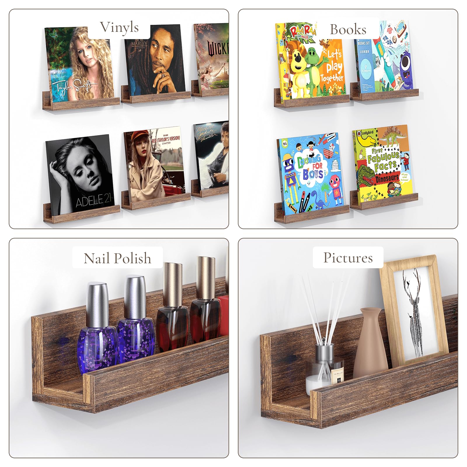 BCOZLUX shelves make a thoughtful gift for vinyl enthusiasts