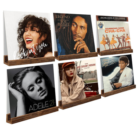 BCOZLUX vinyl display wall-mounted for easy record access and stylish storage