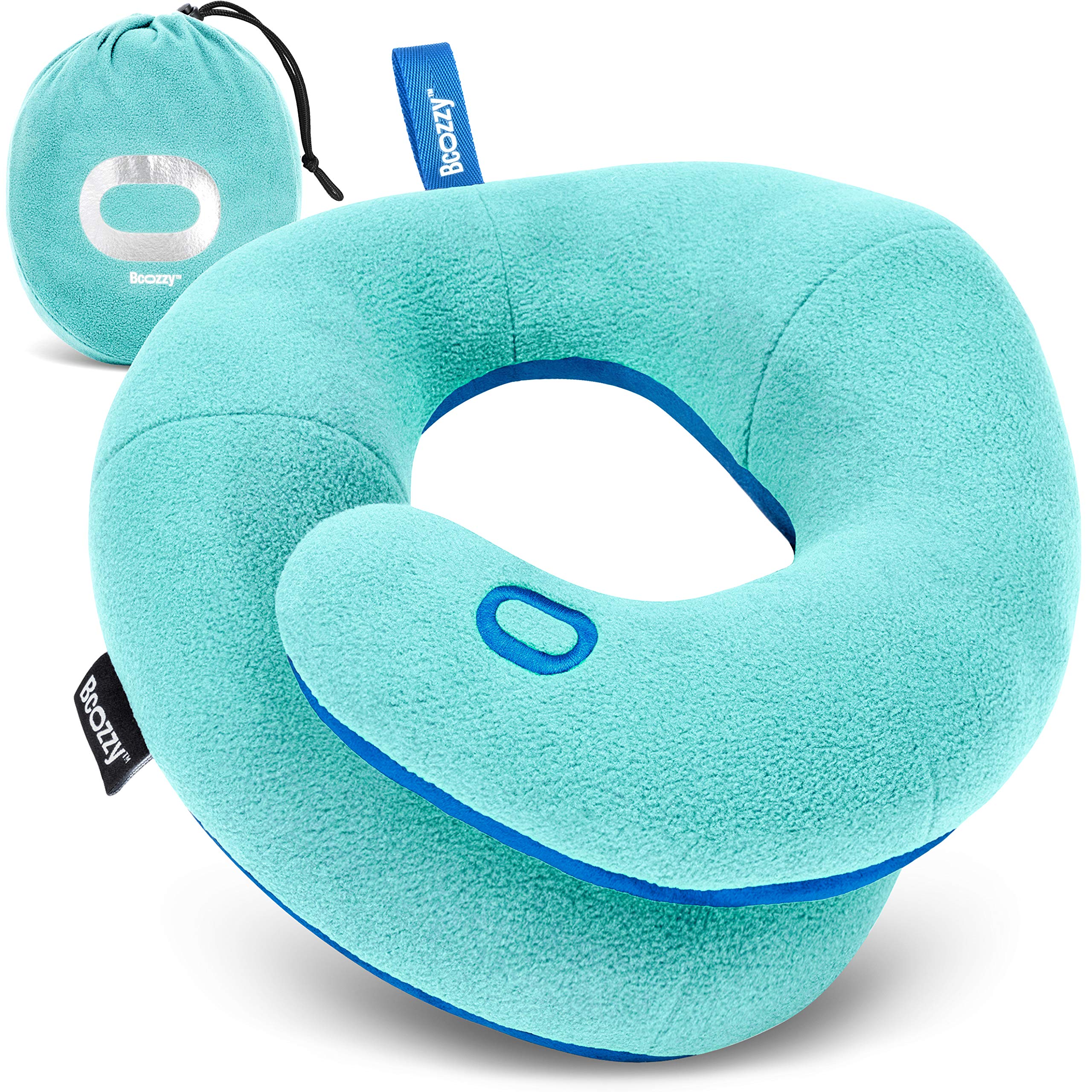 BCOZZY Kids pillow with neck and chin support for car seats and planes.