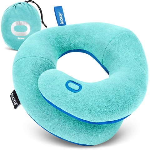 BCOZZY Kids pillow with neck and chin support for car seats and planes.