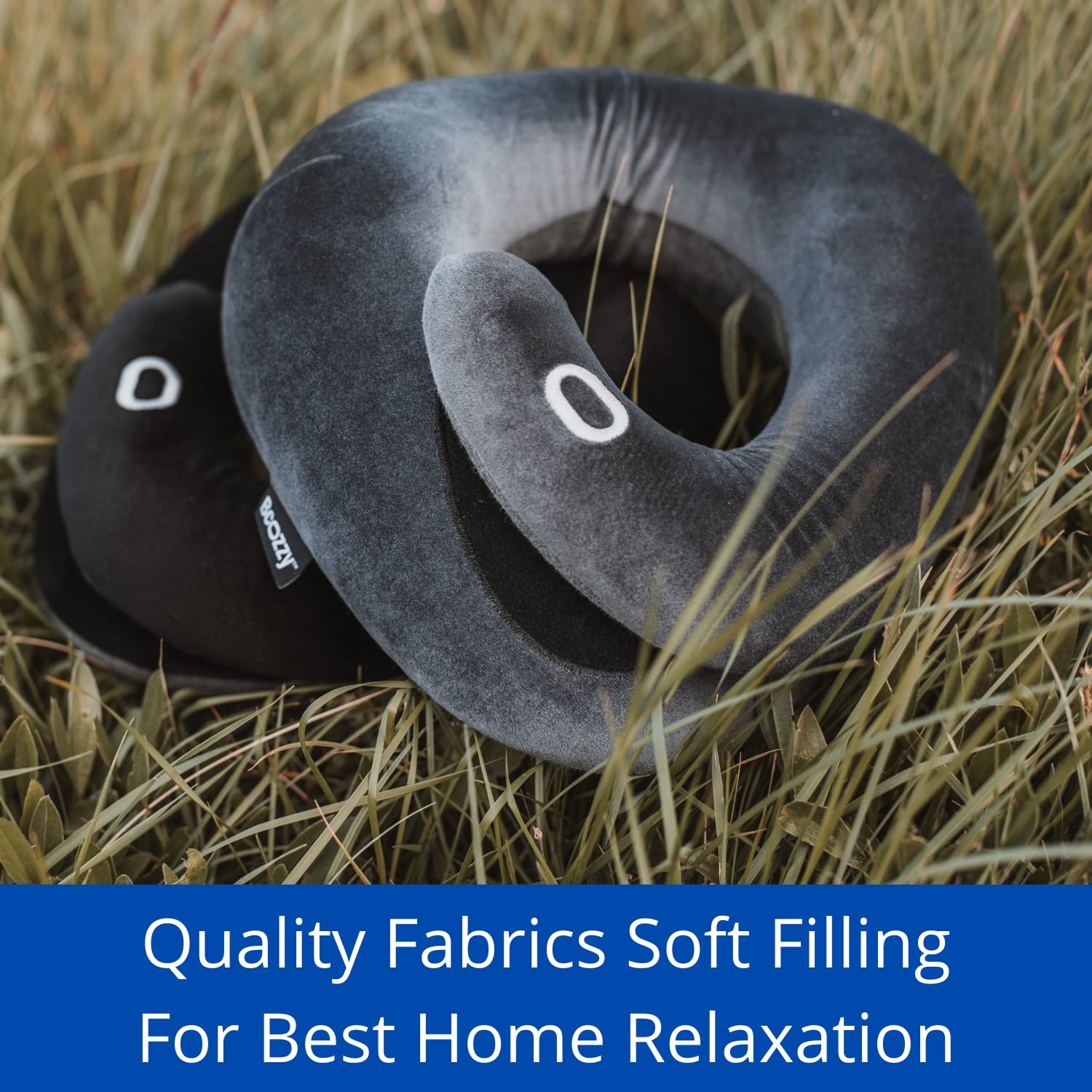 BCOZZY neck brace pillow suitable for planes, cars, trains, and camping.
