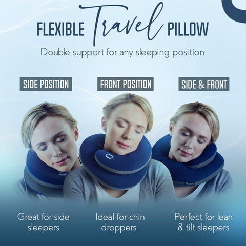 BCOZZY front-side adjust enables versatile sleeping positions