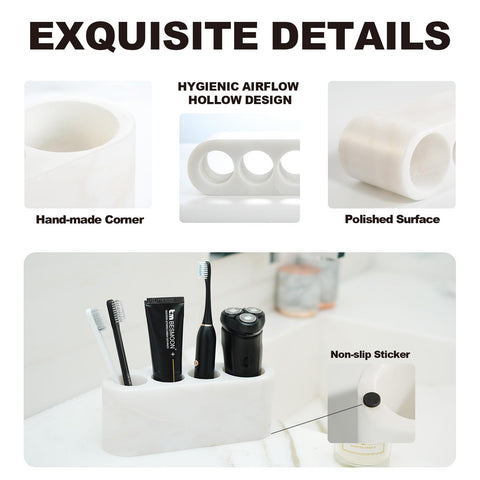 BCS non-slip marble holder protects surfaces with soft protective pads