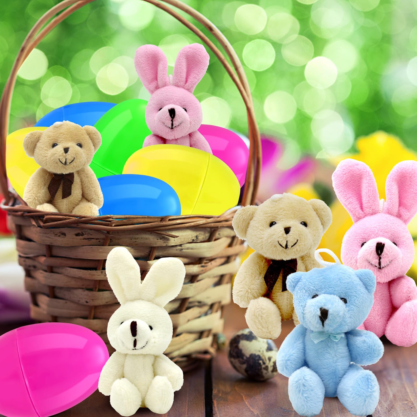 BCUEIDO eggs with plush inside for tactile play opportunities