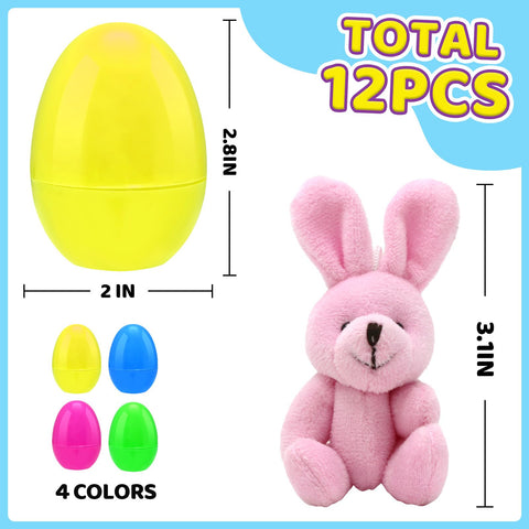 BCUEIDO colorful plastic eggs ideal for hunts and prizes