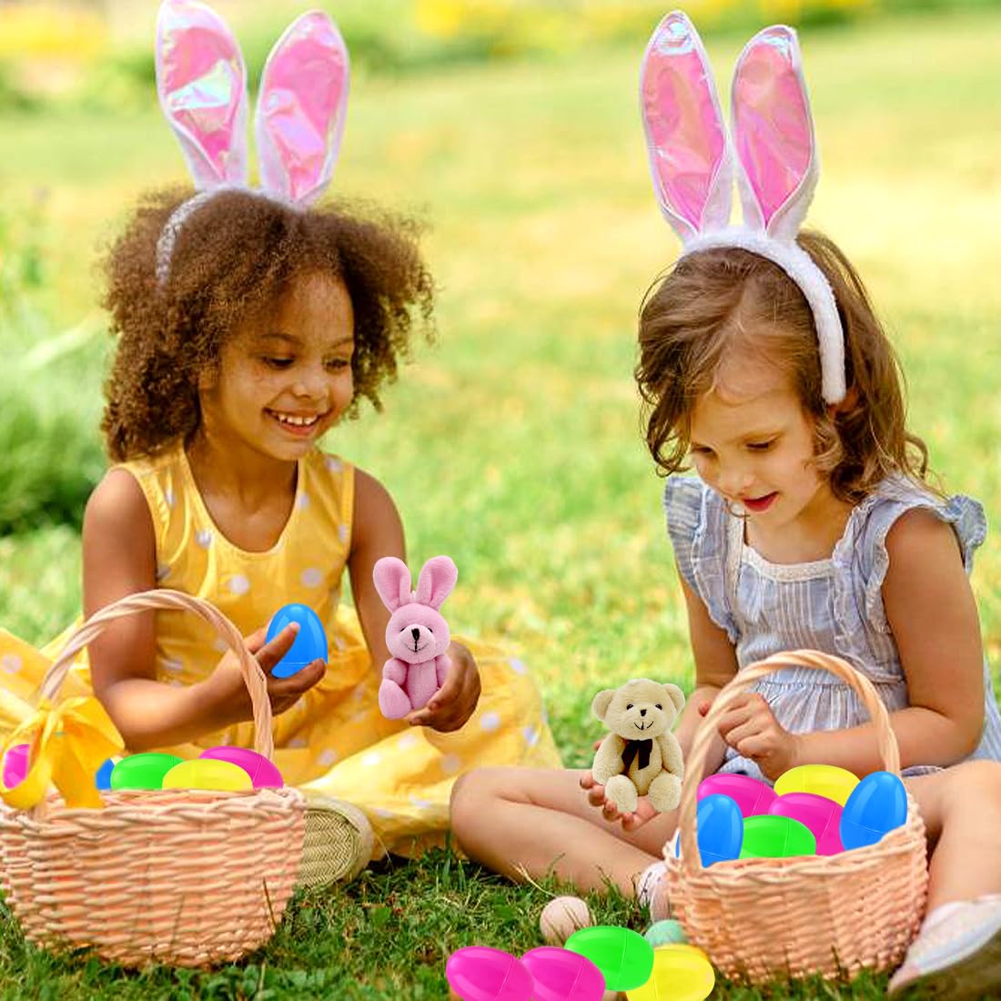 BCUEIDO durable plastic Easter eggs designed for reuse