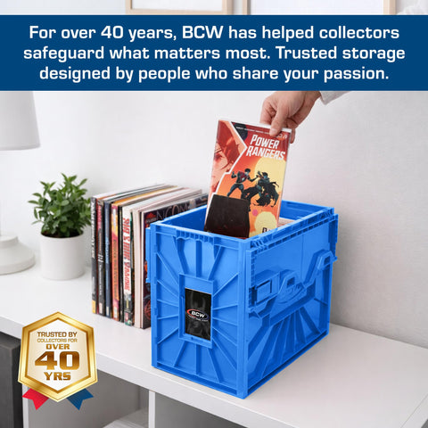 BCW acid-free plastic construction preserves comics over time