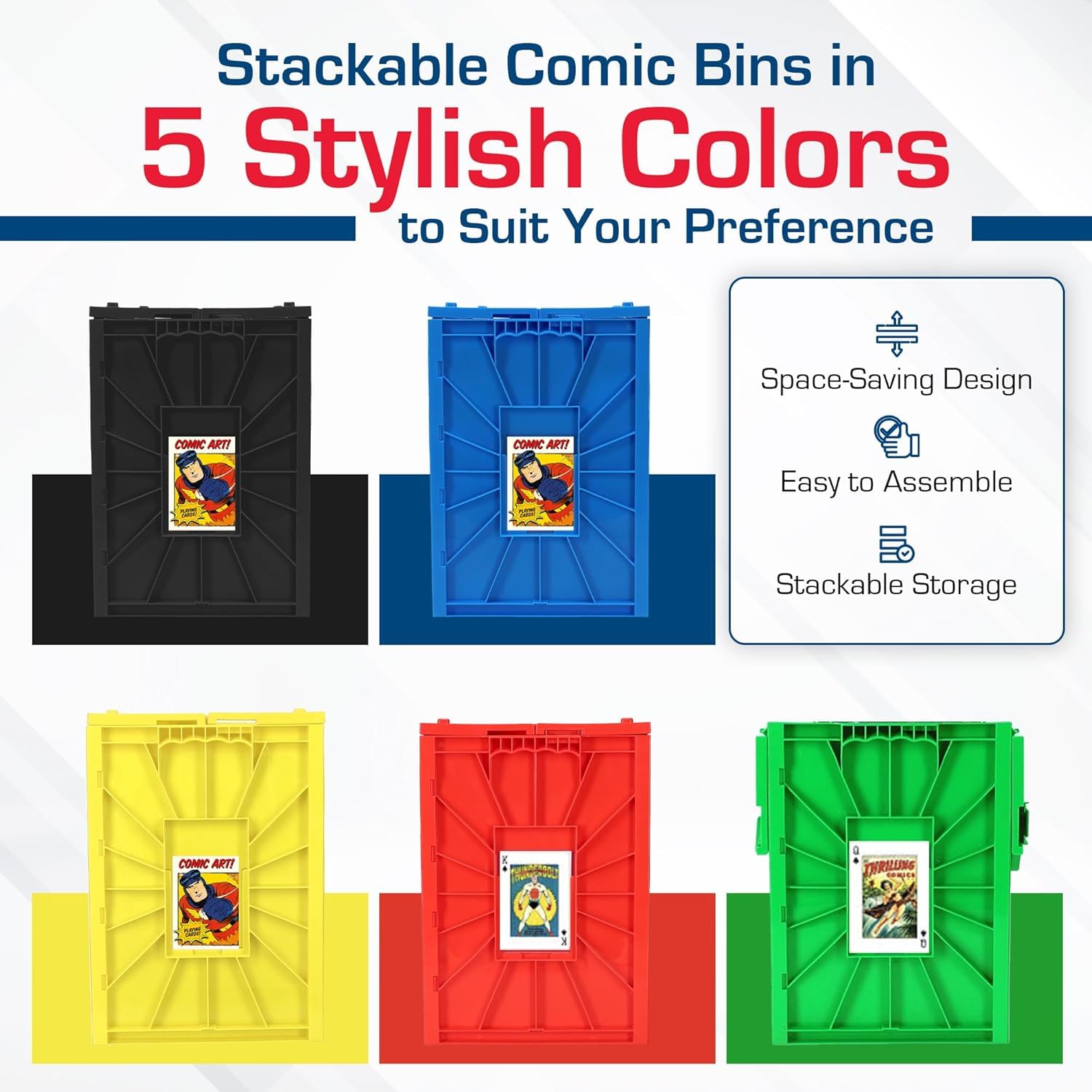Interlocking panels with sliding locks secure BCW comic boxes