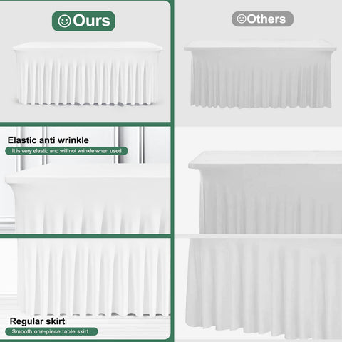 BDDC elastic drape and ruffles provide elegant volume without clips or tools.