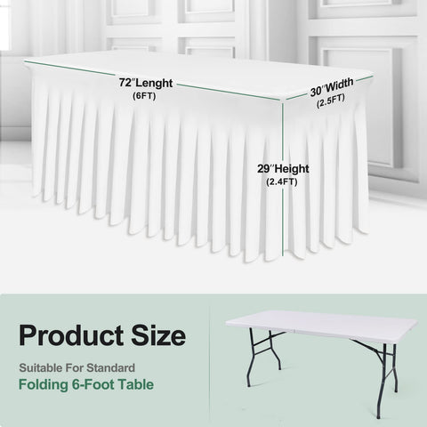 BDDC wrinkle-resistant fabric table cover maintains a neat appearance during ceremonies and receptions.
