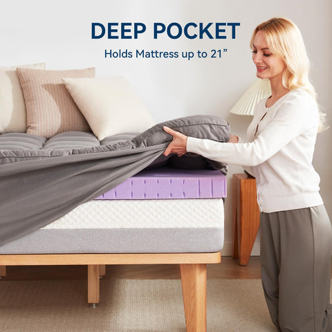 BDEUS easy-care quick-recovery top layer for fast setup.