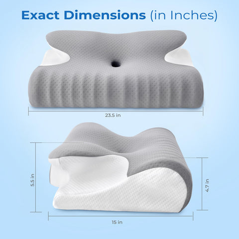 BDEUS pillow with gray cover complements modern bedroom aesthetics