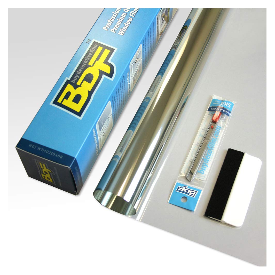 BDF NSN70 adhesive layer during DIY installation of window film.