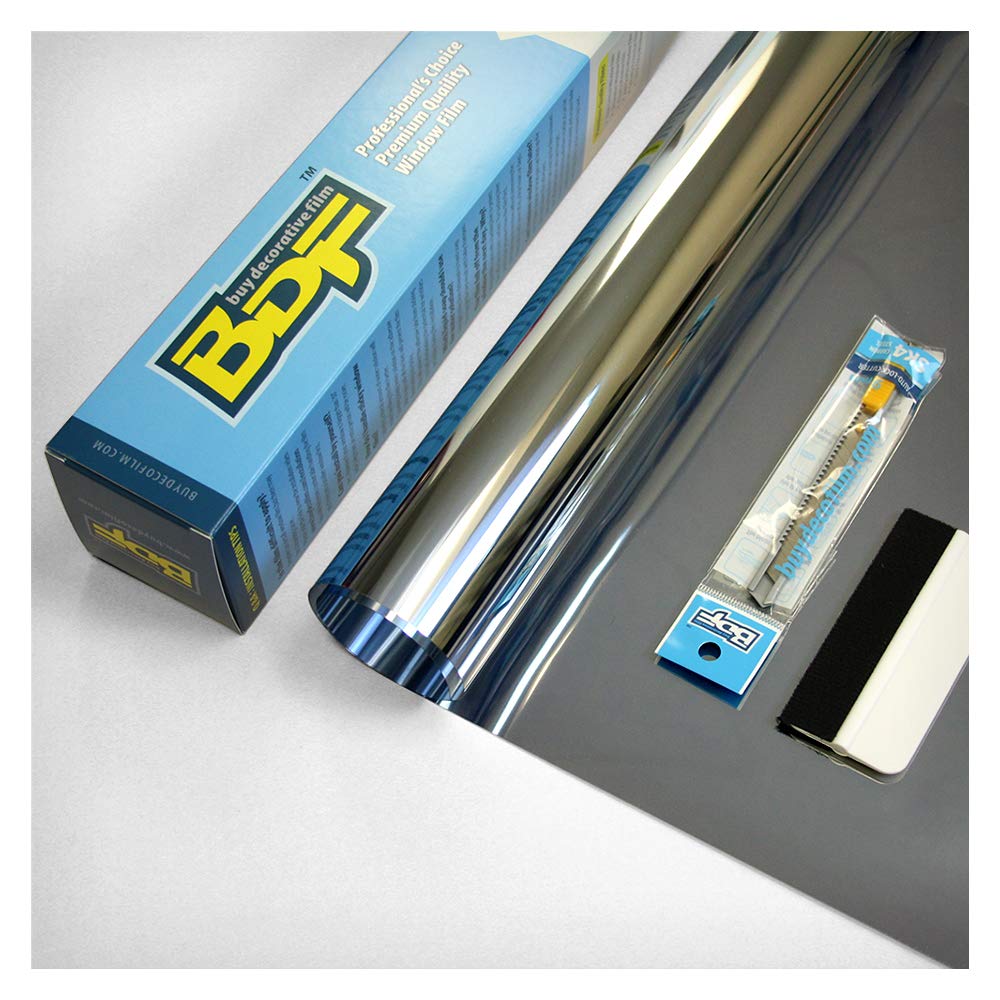 BDF S05 mirror-silver finish creates a reflective look on glass
