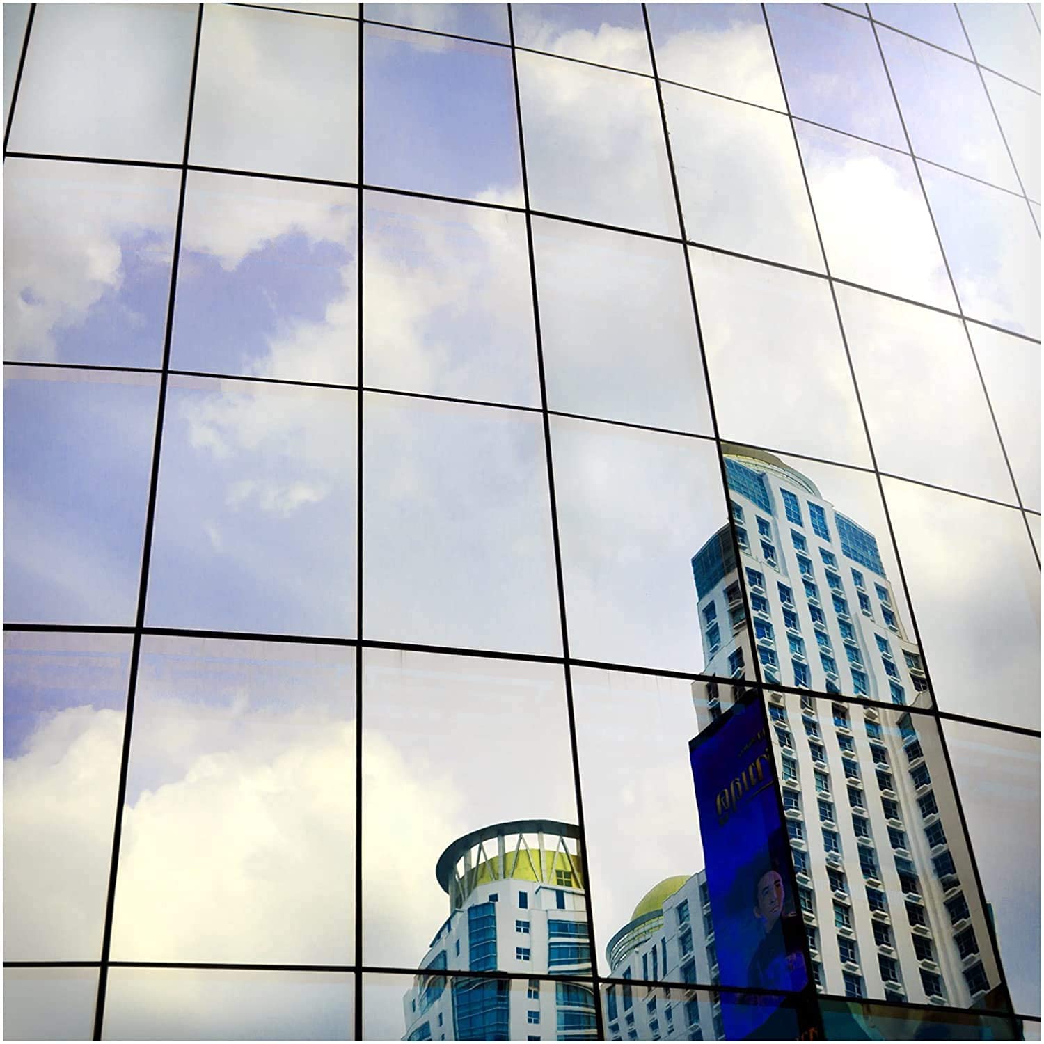 BDF S05 window film offers daytime privacy with a mirror-like exterior for bright rooms.