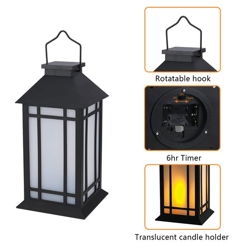Bdor lantern brushed metal finish and durable ABS construction