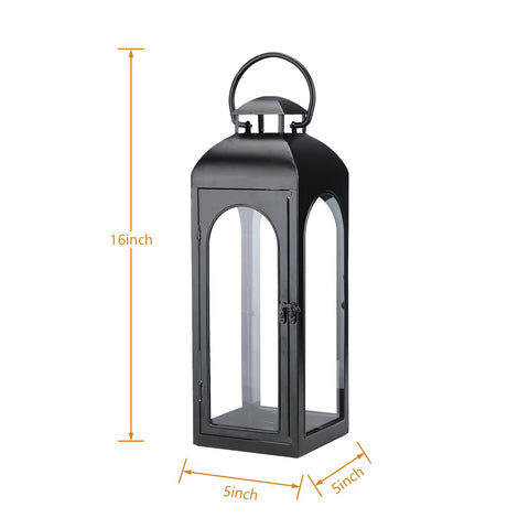 Bdor lanterns accommodate tea lights, pillar, or LED candles for flexible mood.