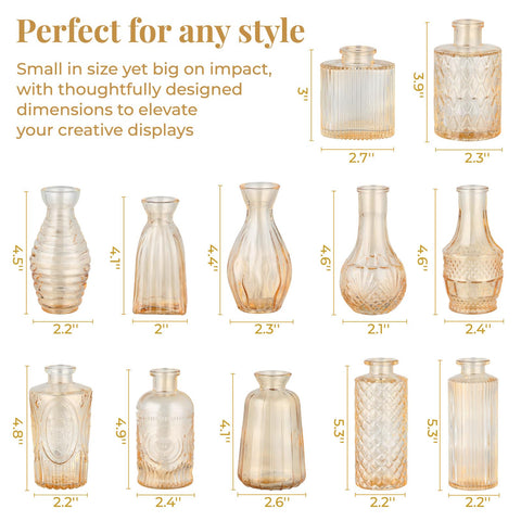 Durable hand-blown borosilicate BEAHOT vase highlights garden stems