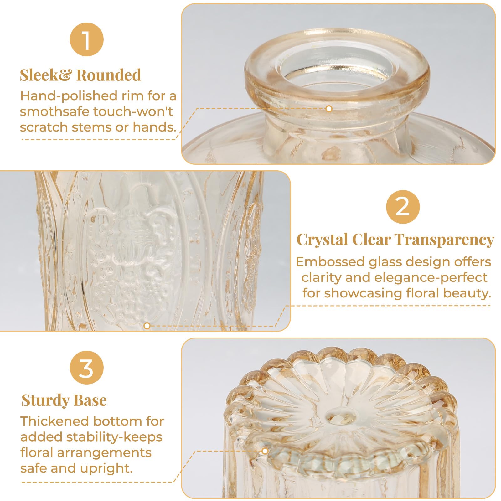 Gift-ready BEAHOT gold vases ideal for Mother's Day or anniversaries