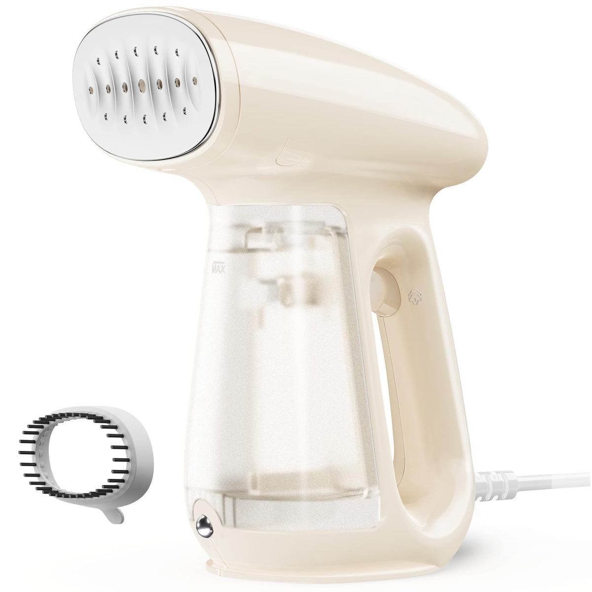 Bear Steamer heats up in seconds for quick wrinkle removal.
