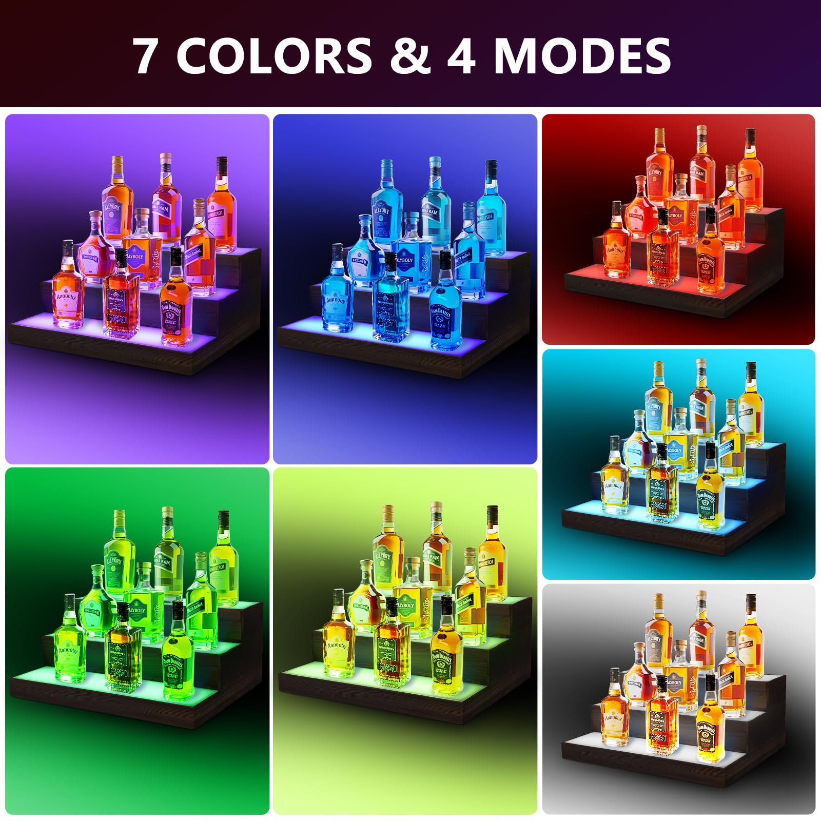 BEARUT space-saving bar display fits kitchen or dining areas.