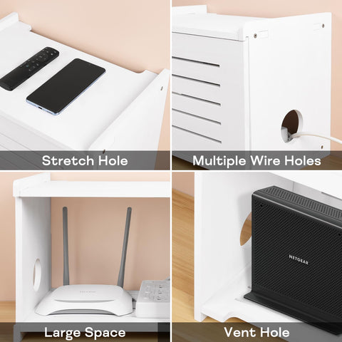 BEARUT router shelf assembly pack demonstrates simple screw-based setup.