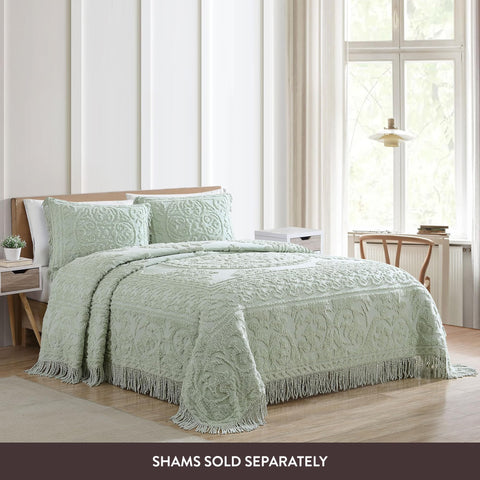 Beatrice Home Fashions fringed hem adds tactile elegance.