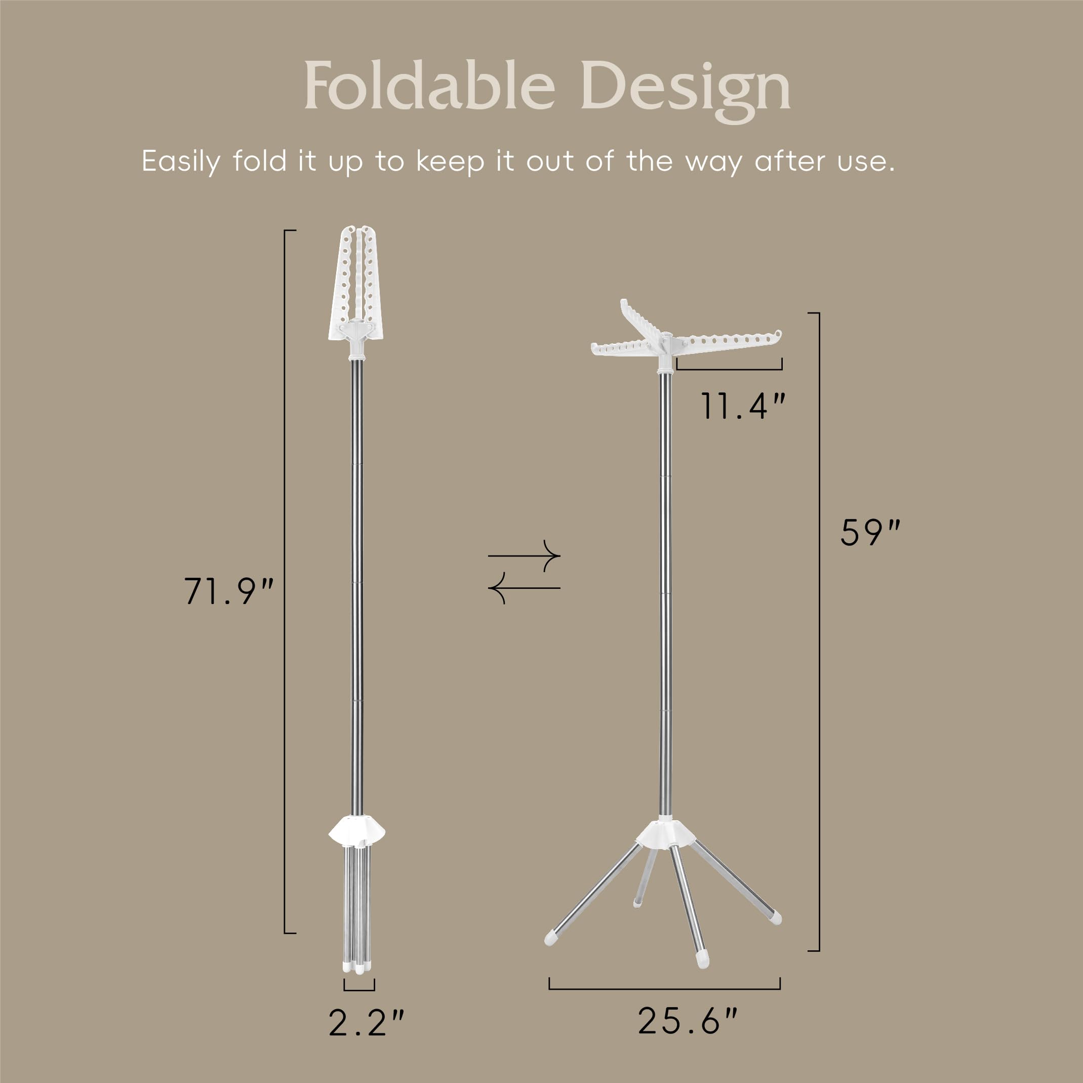 Beaudaily portable rack easy to assemble for camping and travel.