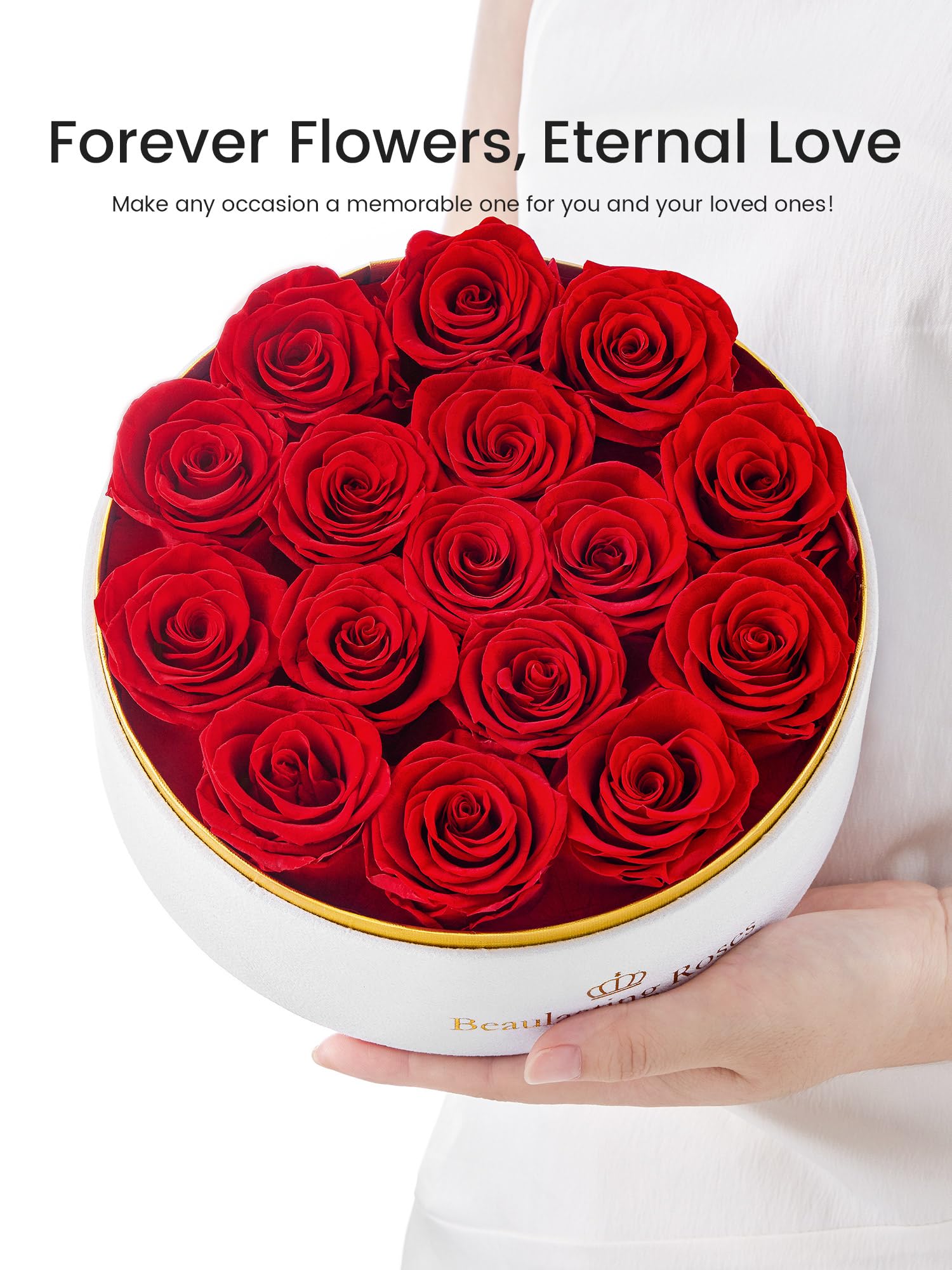 Beaulasting Roses close-up reveals bright lifelike petals preserved for long-lasting charm