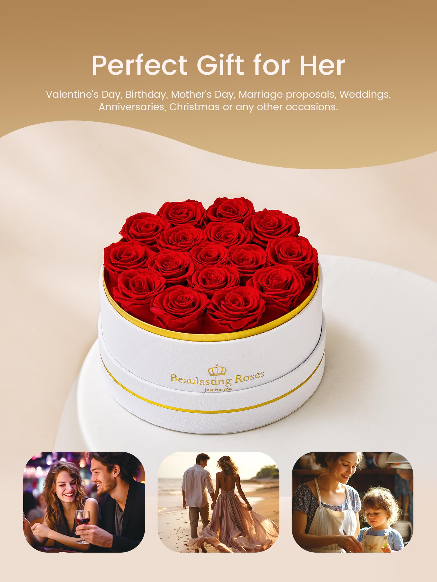 Beaulasting Roses gift for her conveys romance without maintenance worries