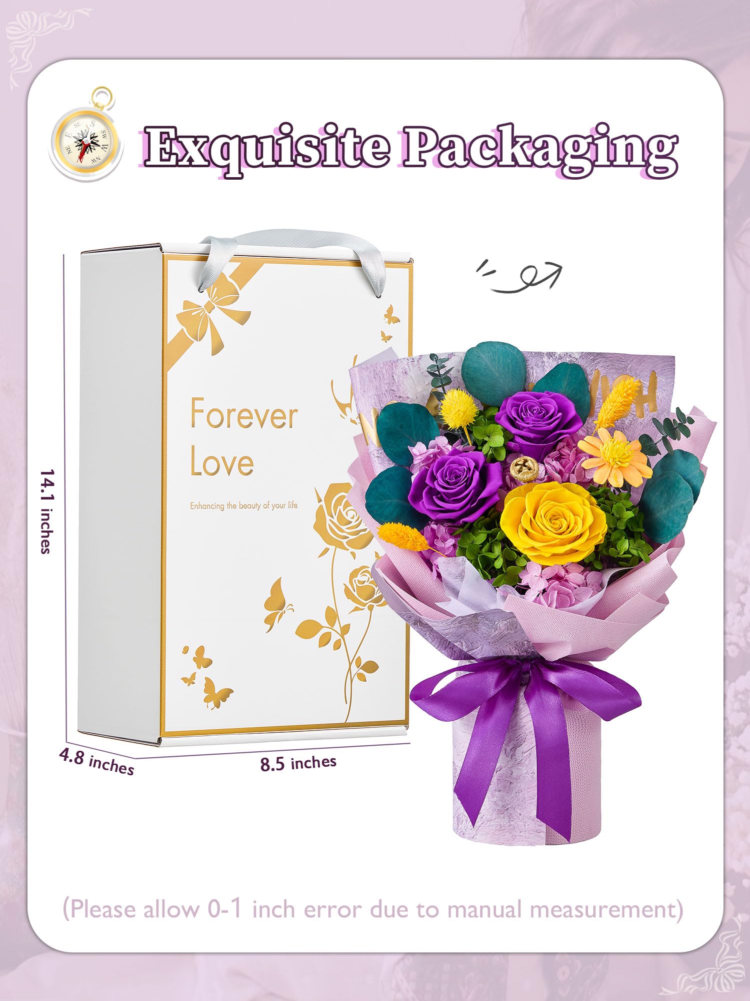 Beaulasting Roses Mother's Day bouquet expresses lasting appreciation.