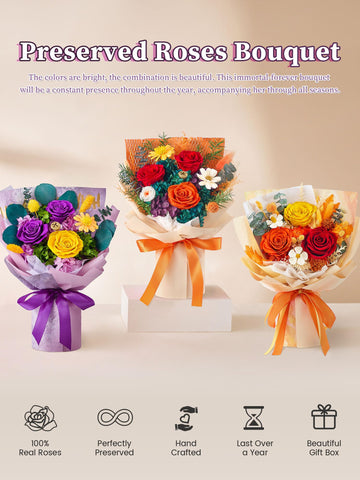 Beaulasting Roses Valentine bouquet creates a thoughtful lasting gift.