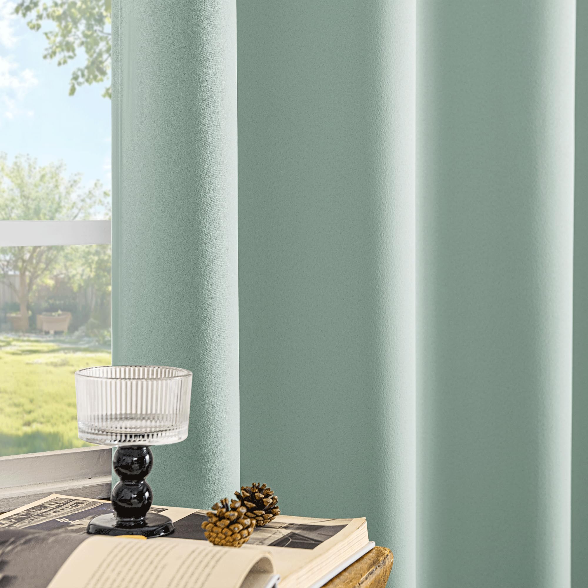 Beauoop bedroom living room privacy curtain 52x84