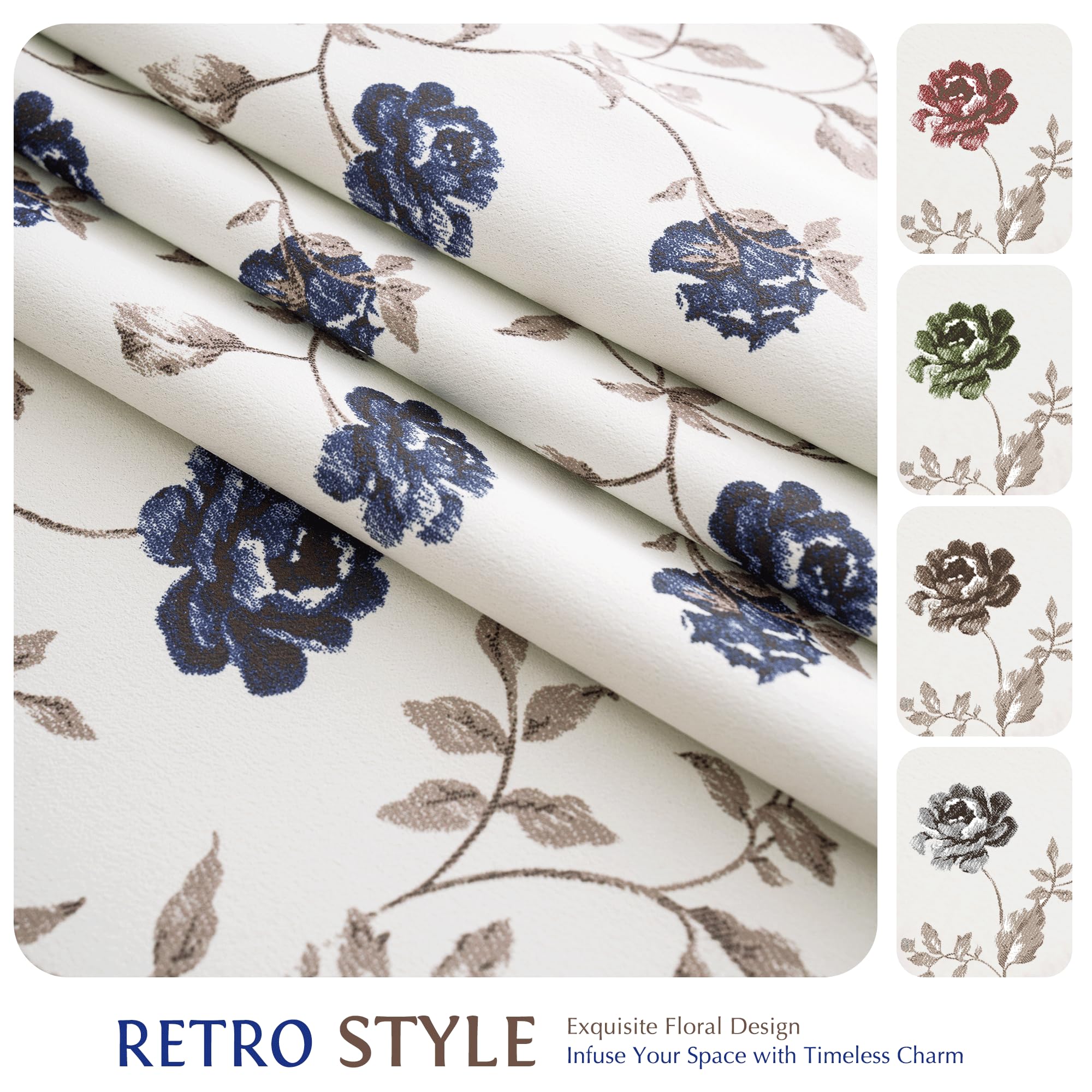 Beauoop machine-washable polyester curtain close-up.
