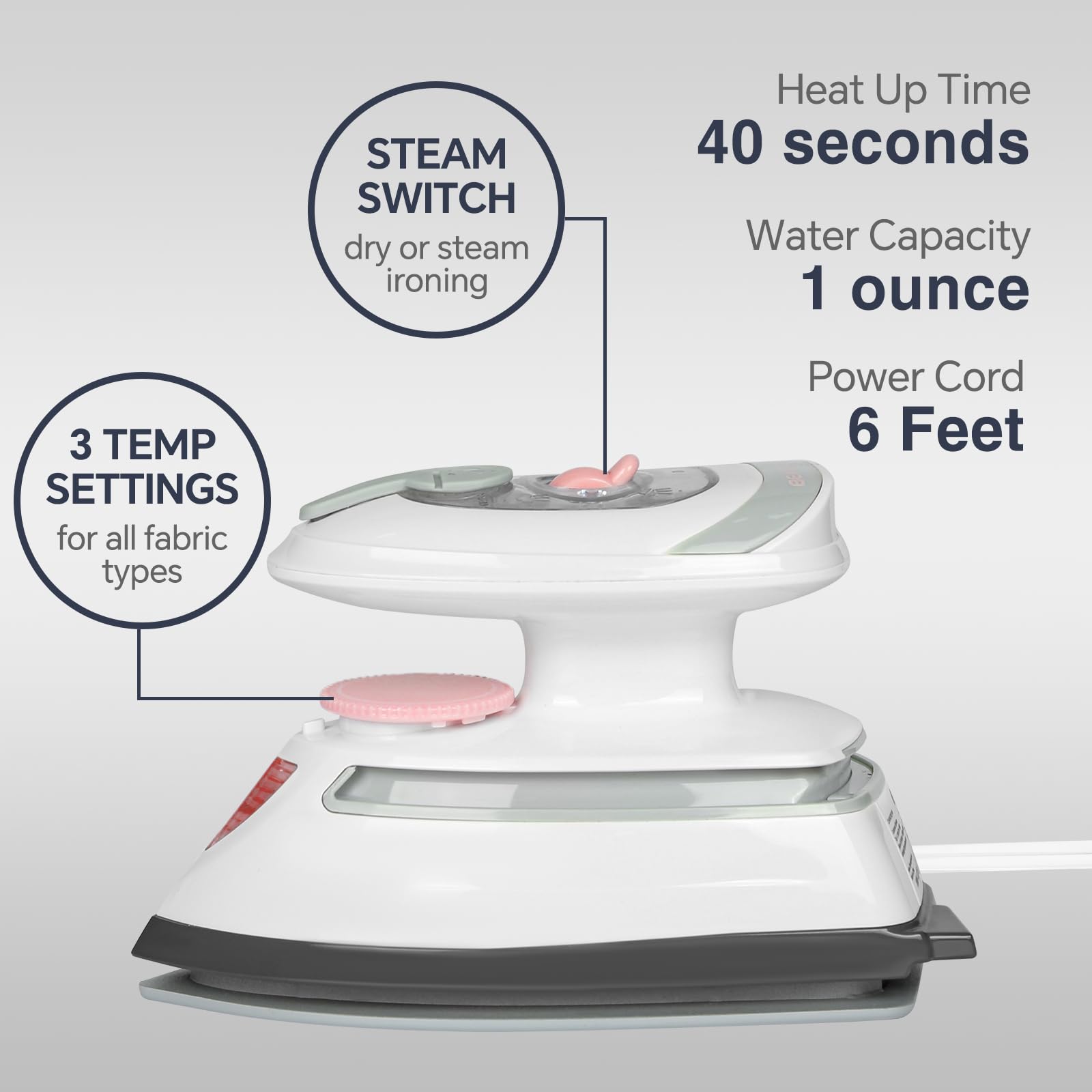 BEAUTURAL compact travel design enables quick touchups on vacation outfits
