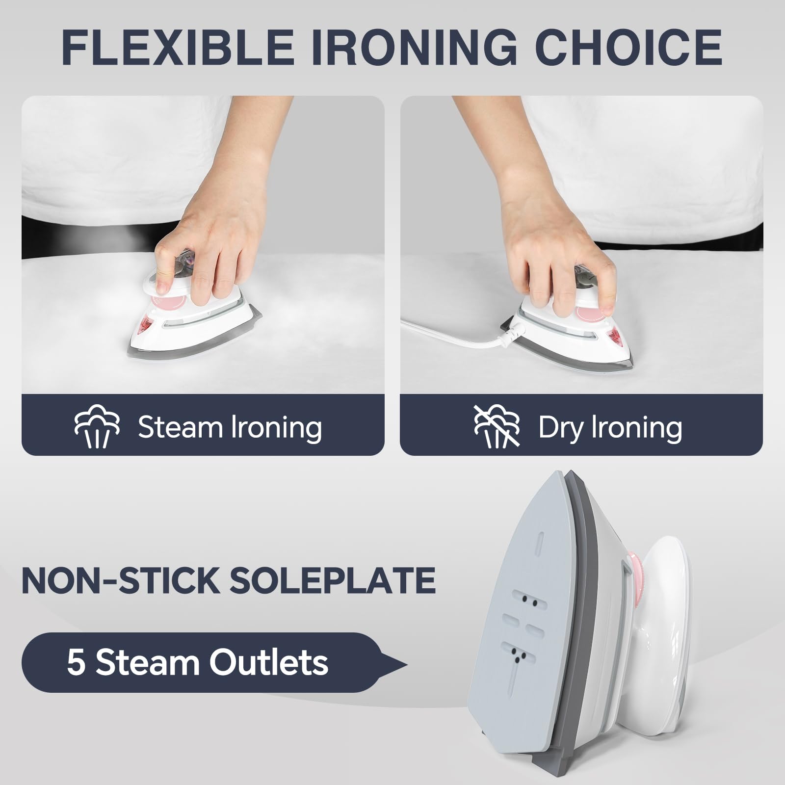 BEAUTURAL five steam outlets provide steady, continuous steam for smooth results