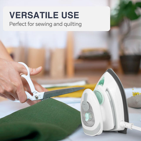 BEAUTURAL Mini Travel Steam Iron five steam outlets for smooth results.