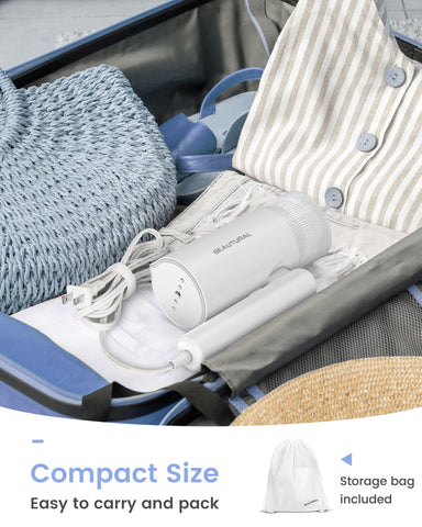 BEAUTURAL steamer 1000W delivers rapid 30s heat-up for quick wrinkles
