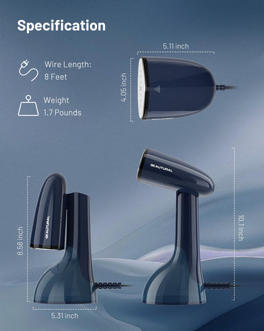 BEAUTURAL steamer is safe on all fabrics for clothes, curtains, and more