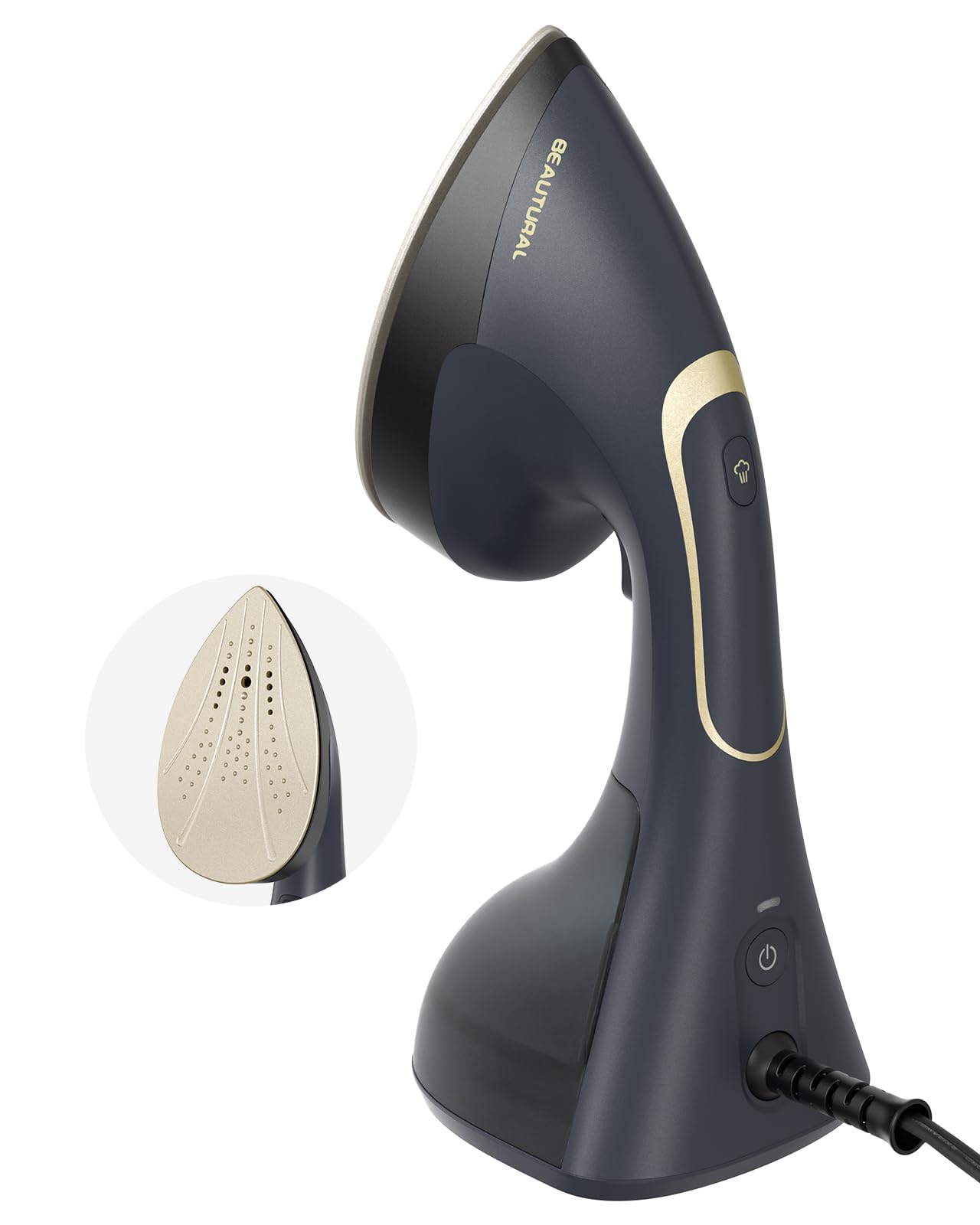 BEAUTURAL steamer delivering burst steam to remove wrinkles quickly